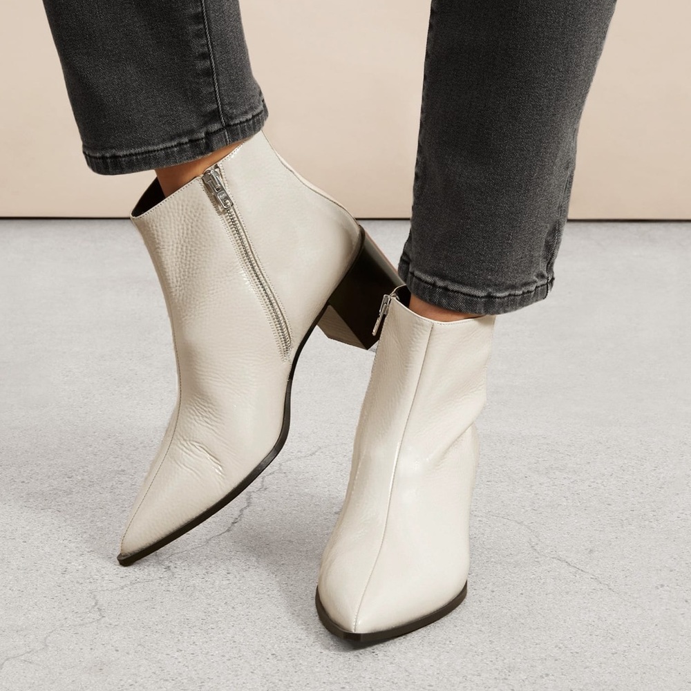 Everlane White Boss Boot